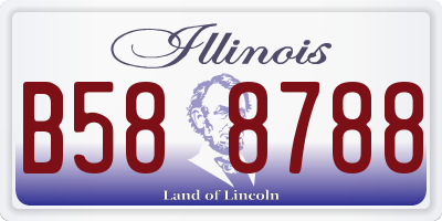 IL license plate B588788