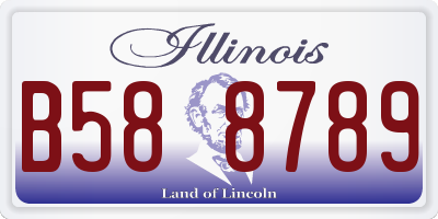 IL license plate B588789
