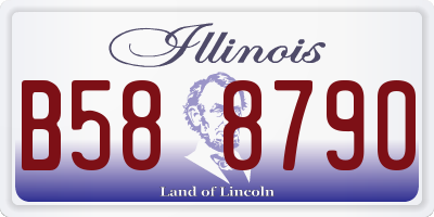 IL license plate B588790