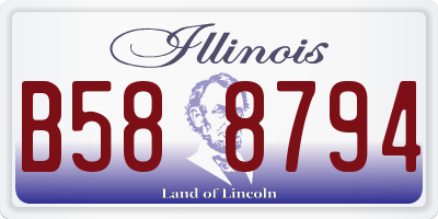 IL license plate B588794