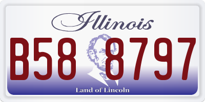 IL license plate B588797