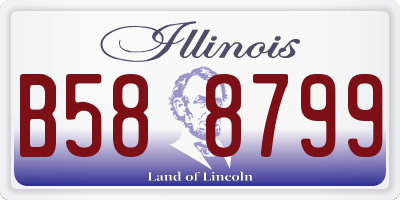 IL license plate B588799