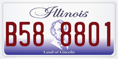 IL license plate B588801