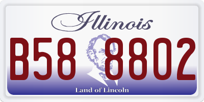 IL license plate B588802