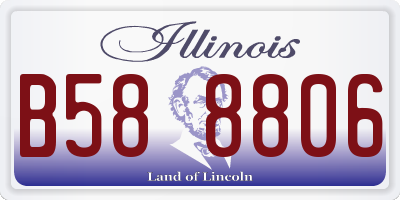 IL license plate B588806