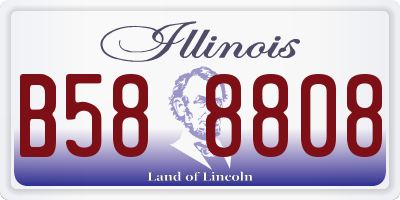 IL license plate B588808