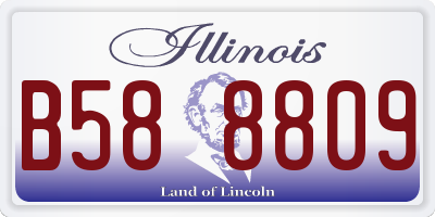 IL license plate B588809