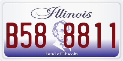 IL license plate B588811