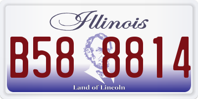 IL license plate B588814