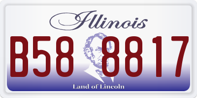 IL license plate B588817