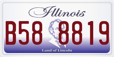 IL license plate B588819