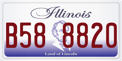 IL license plate B588820