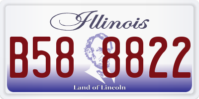 IL license plate B588822