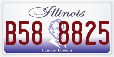 IL license plate B588825