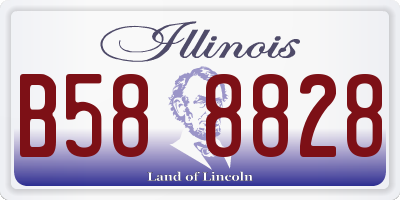 IL license plate B588828