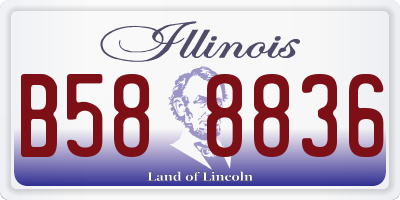 IL license plate B588836