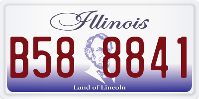 IL license plate B588841