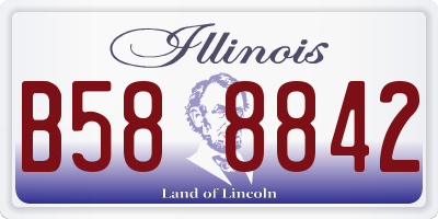 IL license plate B588842