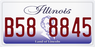 IL license plate B588845