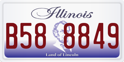 IL license plate B588849