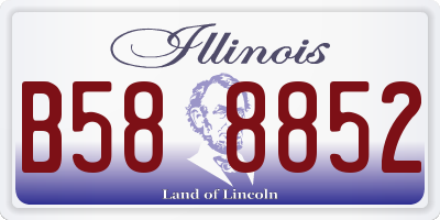 IL license plate B588852