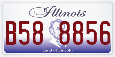 IL license plate B588856