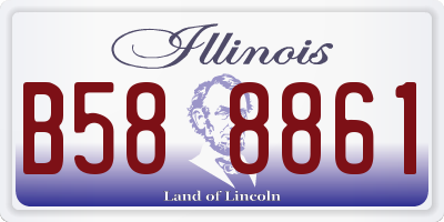 IL license plate B588861