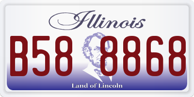 IL license plate B588868