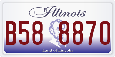 IL license plate B588870