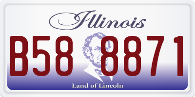 IL license plate B588871