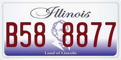 IL license plate B588877