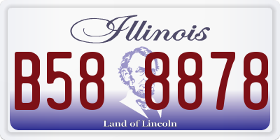 IL license plate B588878