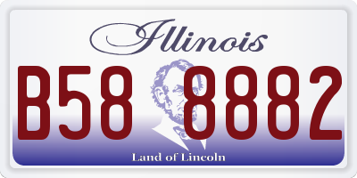 IL license plate B588882