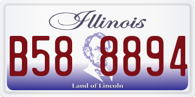 IL license plate B588894