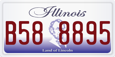 IL license plate B588895