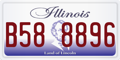 IL license plate B588896