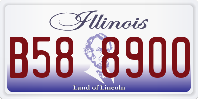 IL license plate B588900