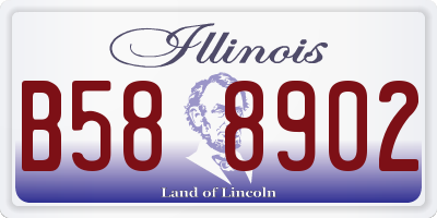 IL license plate B588902