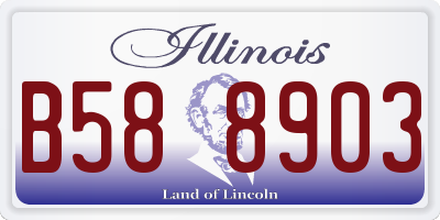 IL license plate B588903