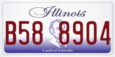 IL license plate B588904