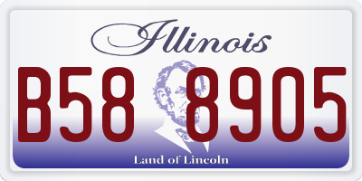 IL license plate B588905