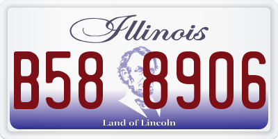 IL license plate B588906