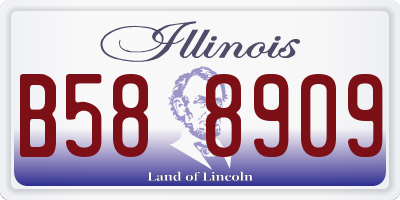 IL license plate B588909