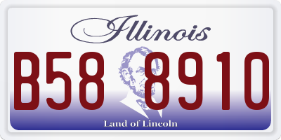 IL license plate B588910