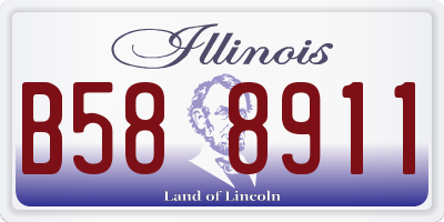 IL license plate B588911