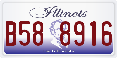 IL license plate B588916