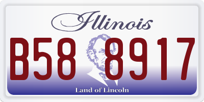IL license plate B588917