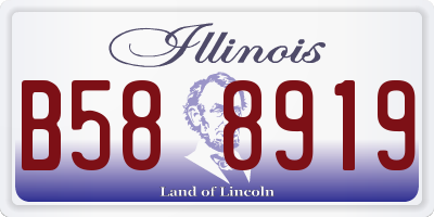 IL license plate B588919