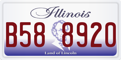 IL license plate B588920