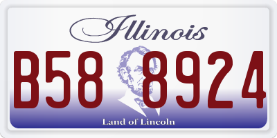 IL license plate B588924